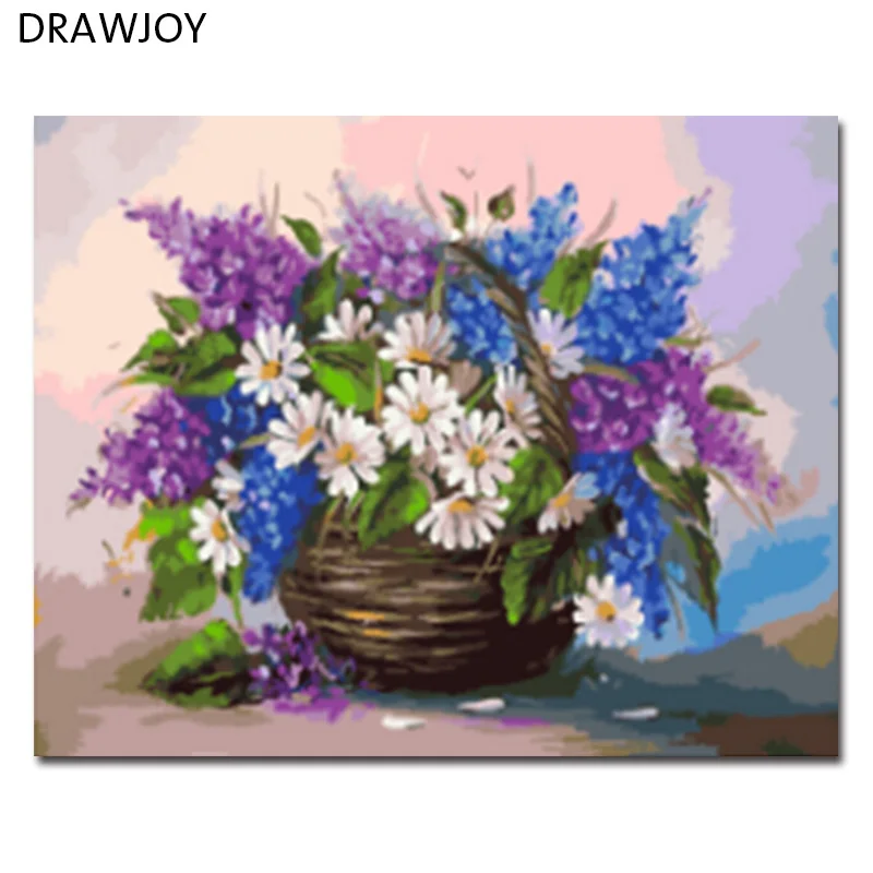 Набор для рисования по номерам на холсте Цветы 40 х50 см|frame picture|picture paintingpainting picture |
