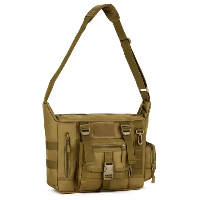 Men's Crossbody Messenger Tactical Backpack With Large Capacity 14-Inch Laptop Shoulder Bag 3