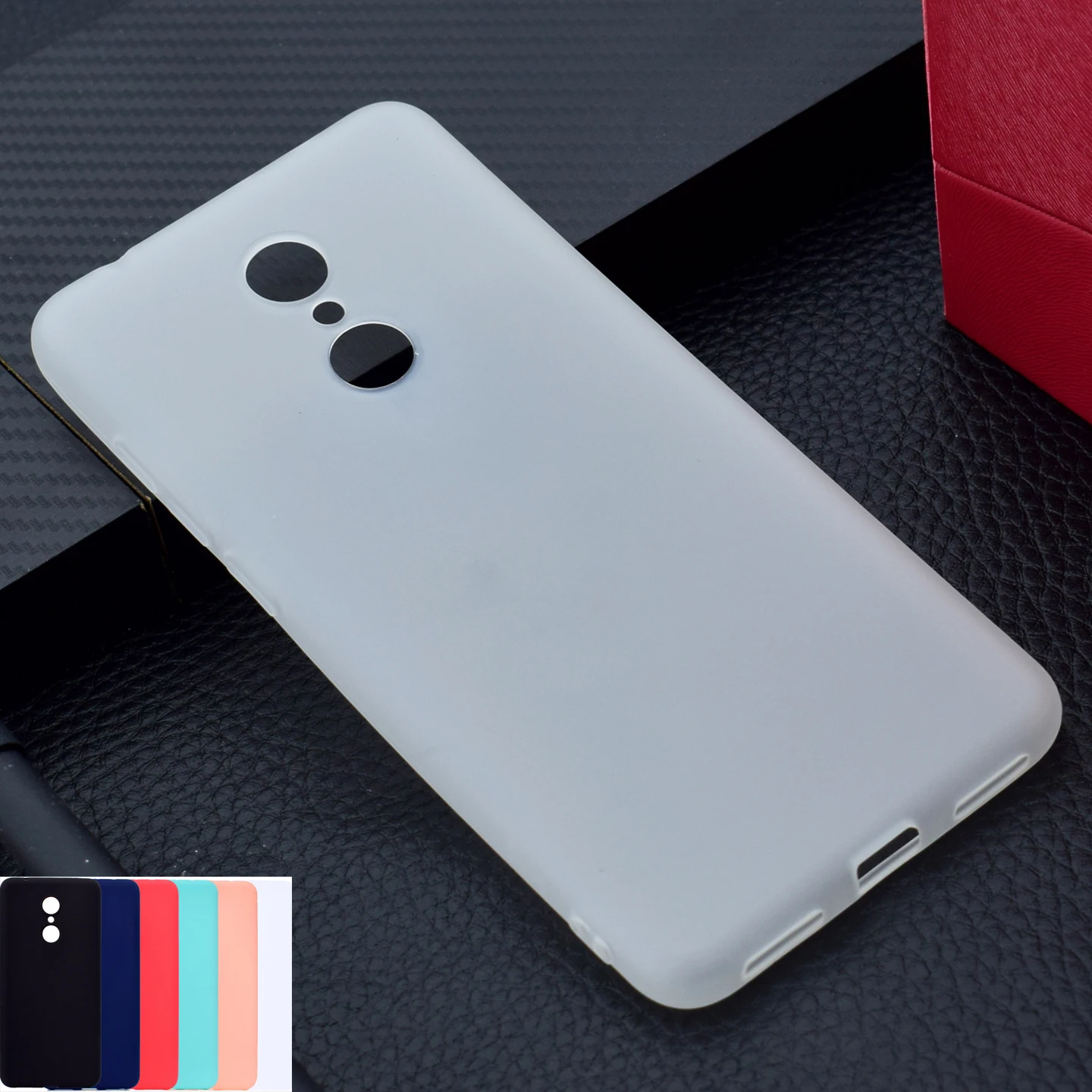 Sunjolly однотонный чехол для Redmi 5 Мягкий ТПУ силиконовый розовый синий тонкий