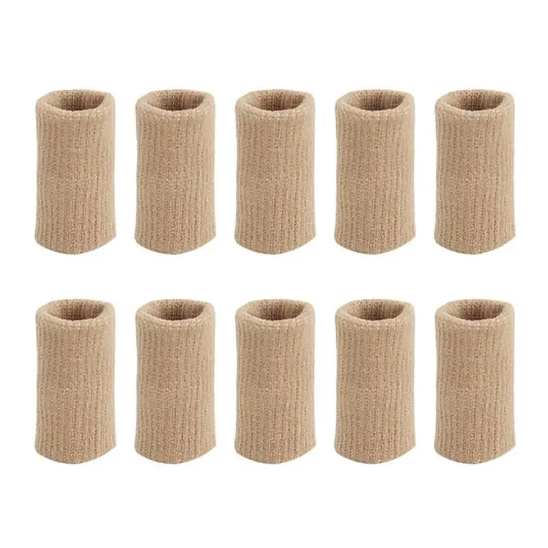 10pcs Stretch Sports Finger Sleeves Arthritis Outdoor Finger Support Guards Basketball Beach Volleyball Finger Protection Care