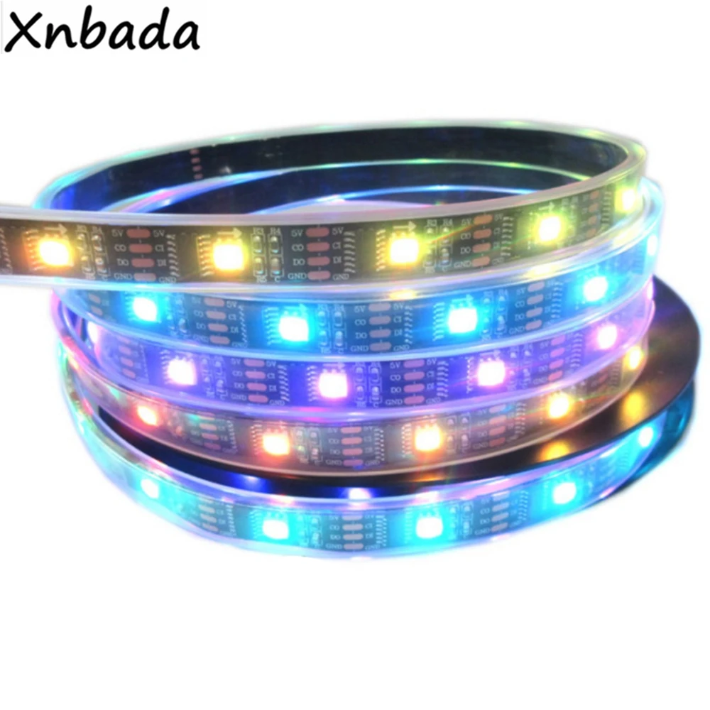 Светодиодная лента WS2801 RGB с индивидуальной адресацией гибкая полноцветная лампа
