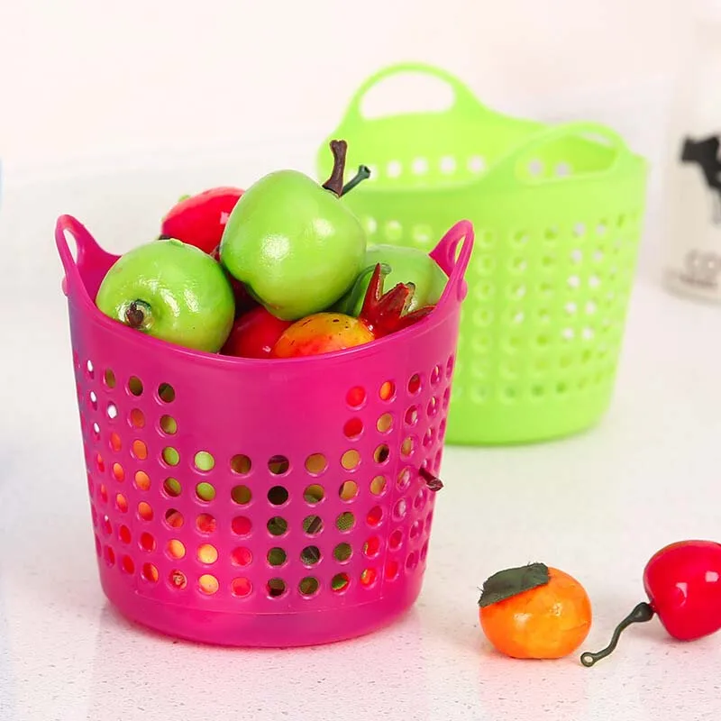 Новинка 2019 портативная настольная пластиковая корзина для хранения