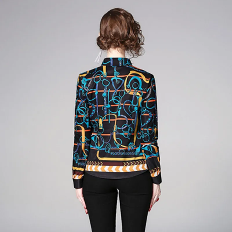 Женская винтажная рубашка с длинным рукавом YUZACDWX весна осень 2019|Рубашки| |