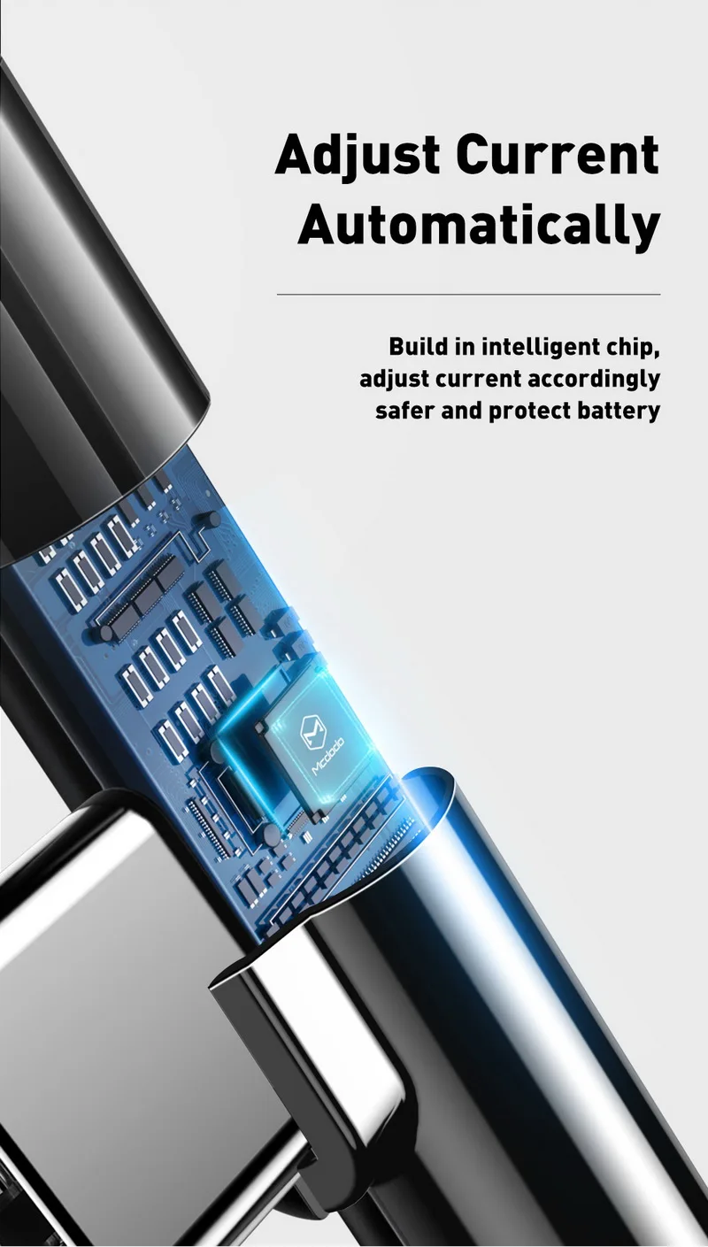 MCDODO светодиодный кабель для быстрой зарядки USB C type C кабель для зарядки USB-C для samsung S10 S9 Xiaomi Mi 9 huawei mate 20 Pro P20