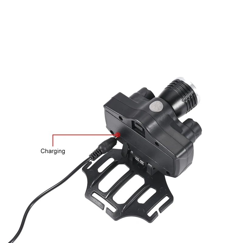 

GIJOE T6 led headlamp cob head light rechargeable portable light waterproof plastic 5 modes 2000LM hiking camping light