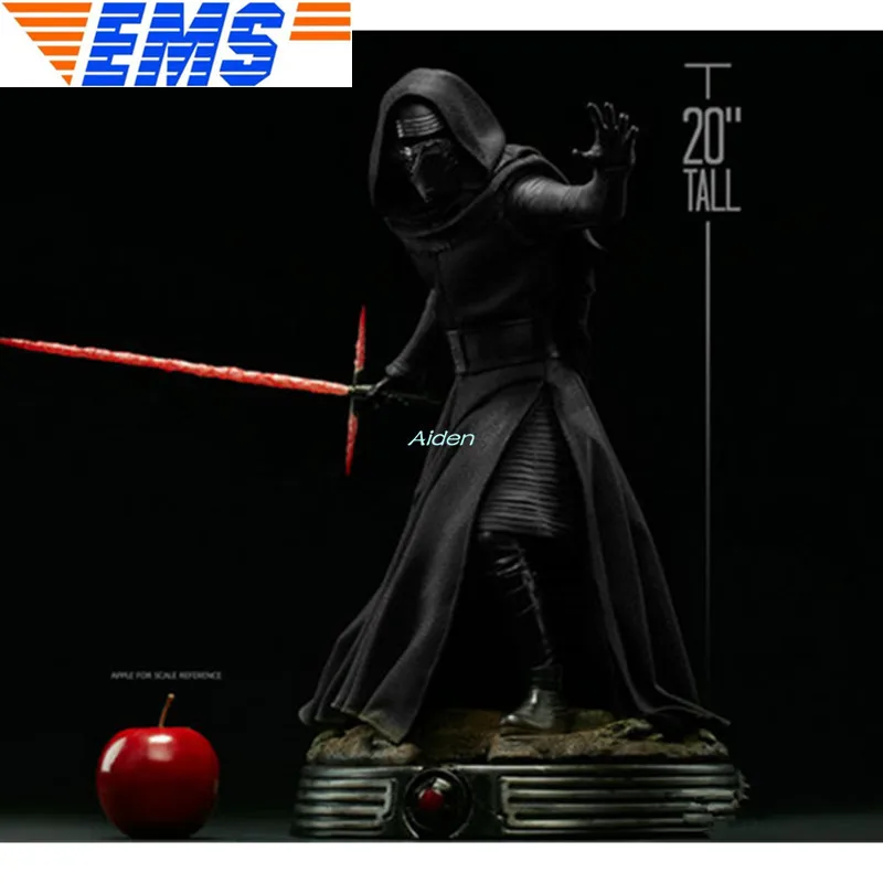 Черный 2" The Force Awakens статуя Кайло Рен бюст бен соло полноразмерный портрет PF креативное Искусство ремесло GK фигурка игрушка 53 см B1102 - Цвет: Черный