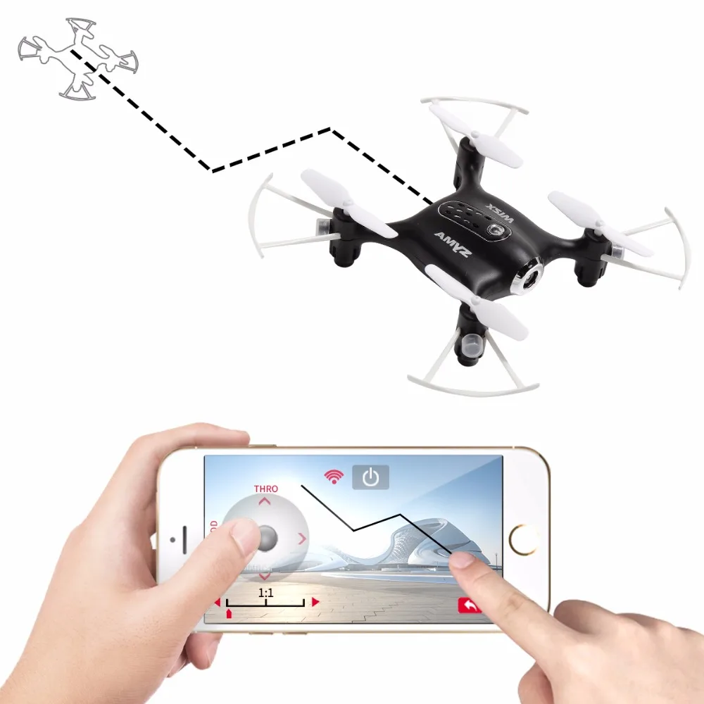 SYMA X21W селфи мини-Дрон с Wi-Fi камерой hd FPV Дрон RC Квадрокоптер 2,4 ГГц 4CH RC вертолет Дроны для детей подарок