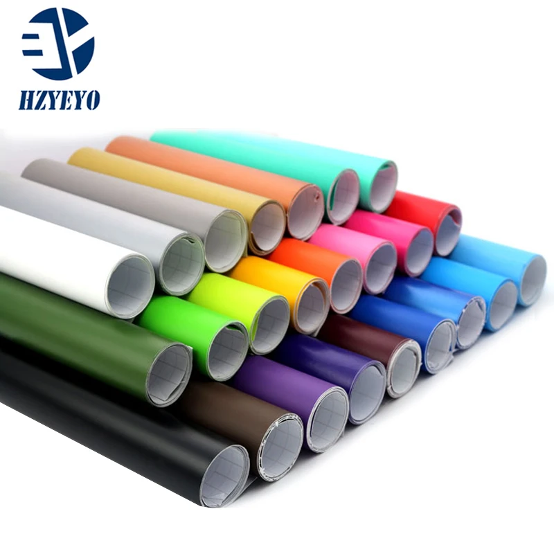 HZYEYO 300 см* 70 см хорошего качества матовая наклейка для кузова автомобиля самоклеющаяся пленка ping виниловый оберточный лист, T-005B