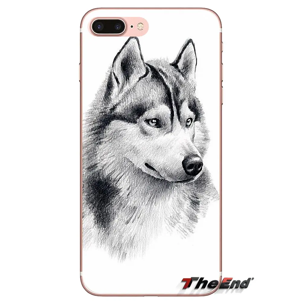 Чехол для телефона из силикона с рисунком щенков сибирской хаски Huawei Mate Honor 4C 5C 5X 6X