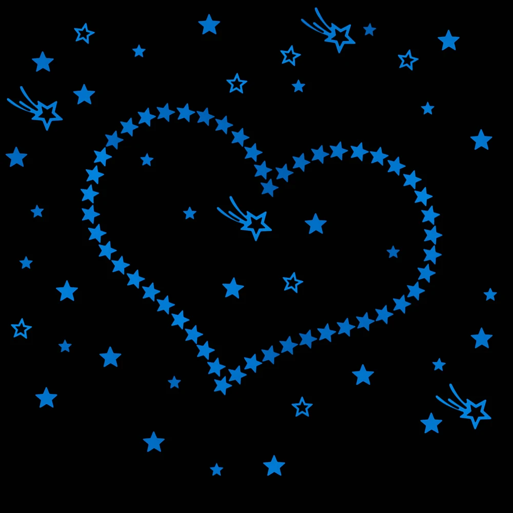 Светится в темноте звезда настенная наклейка украшение детской комнаты