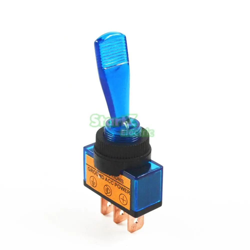 Автомобильный тумблер 3 Pin ВКЛ ВЫКЛ с лампой DC 12 В V 20A|lamp switch|on-off toggle switchswitch lamp |