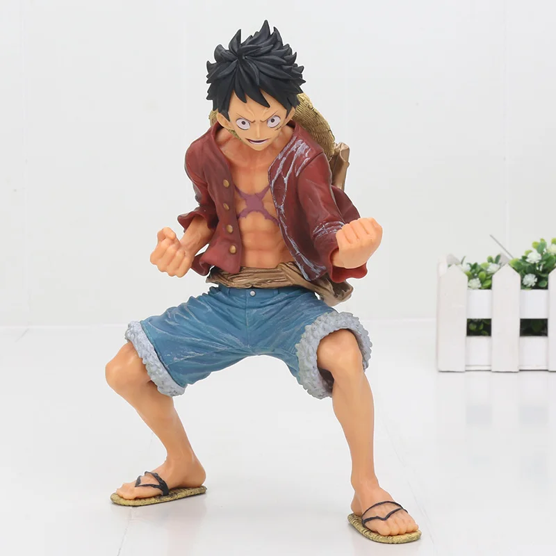 luffy in opp bag 15-25 см аниме одна деталь обезьяна д Луффи туз король художника ророноа Зоро Санджи brinquedos фигурка модель игрушки рождественские подарки - Цвет: luffy in opp bag