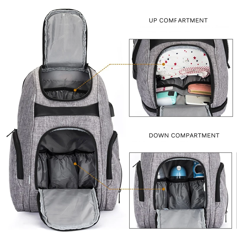 New Arrival Multifunction Baby Diaper Bag Backpack Water-resistant Nappy With Insulated Pockets Travel Rucksack | Мать и ребенок