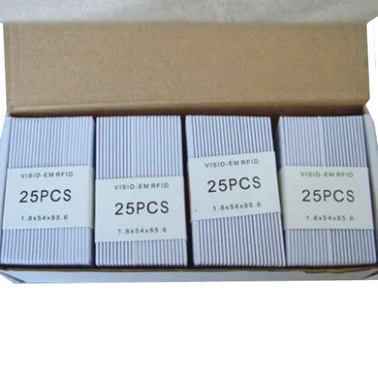 

100 pcs EM 4100/4102 card/tag,thick card long range card marked card printed card range up to 1M,