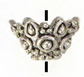 2558 vintage silver Бусины колпачки для изготовления ювелирных изделий Подвески diy цветок Золото Серебро сплав оптовые Ремесла Результаты Новые 11*6 мм 40 шт - Цвет: 2558 vintage silver