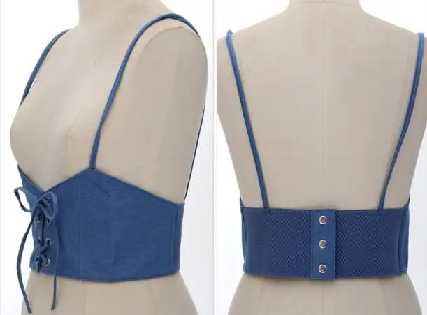 Распродажа женский классический ремень на талию из джинсовой ткани пояс для