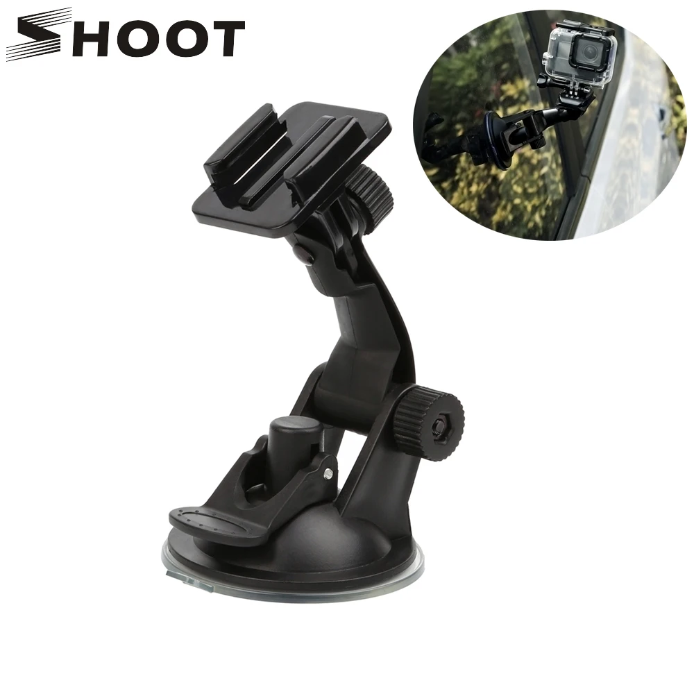 Крепление на присоске для лобового стекла автомобиля SHOOT 7 см GoPro Hero 8 6 5 Black Xiaomi Yi 4K
