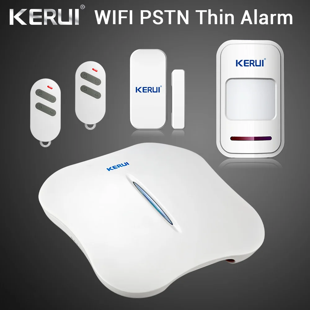 kit2 KERUI W1 wifi сигнализация домашняя PSTN защита от взлома безопасность интеллектуальная система Android IOS приложение управление беспроводной детектор движения двери - Цвет: kit2