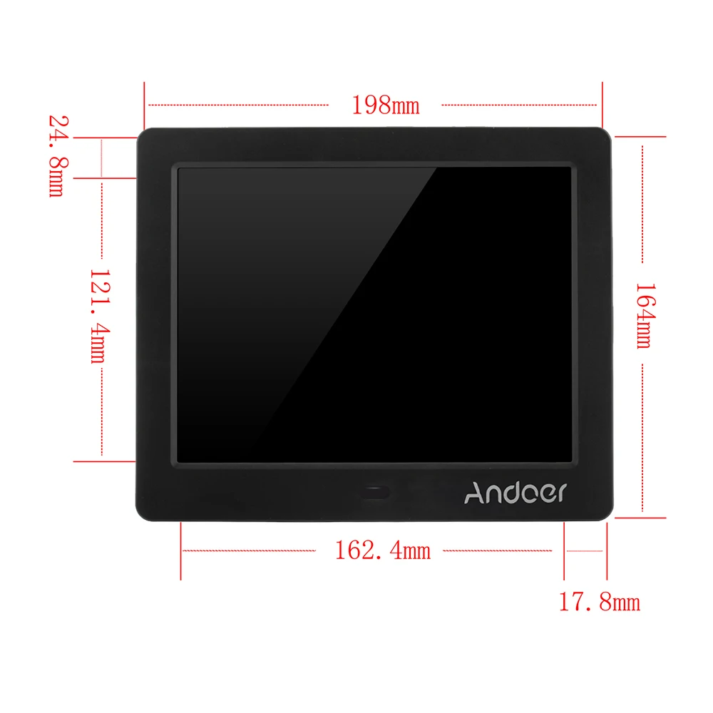 Andoer 8 &quotHD широкий экран с высоким разрешением цифровая фоторамка Будильник MP3 MP4