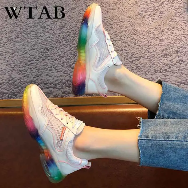 Кроссовки WTAB lucency Женские с фланцем повседневная сетчатая летняя обувь