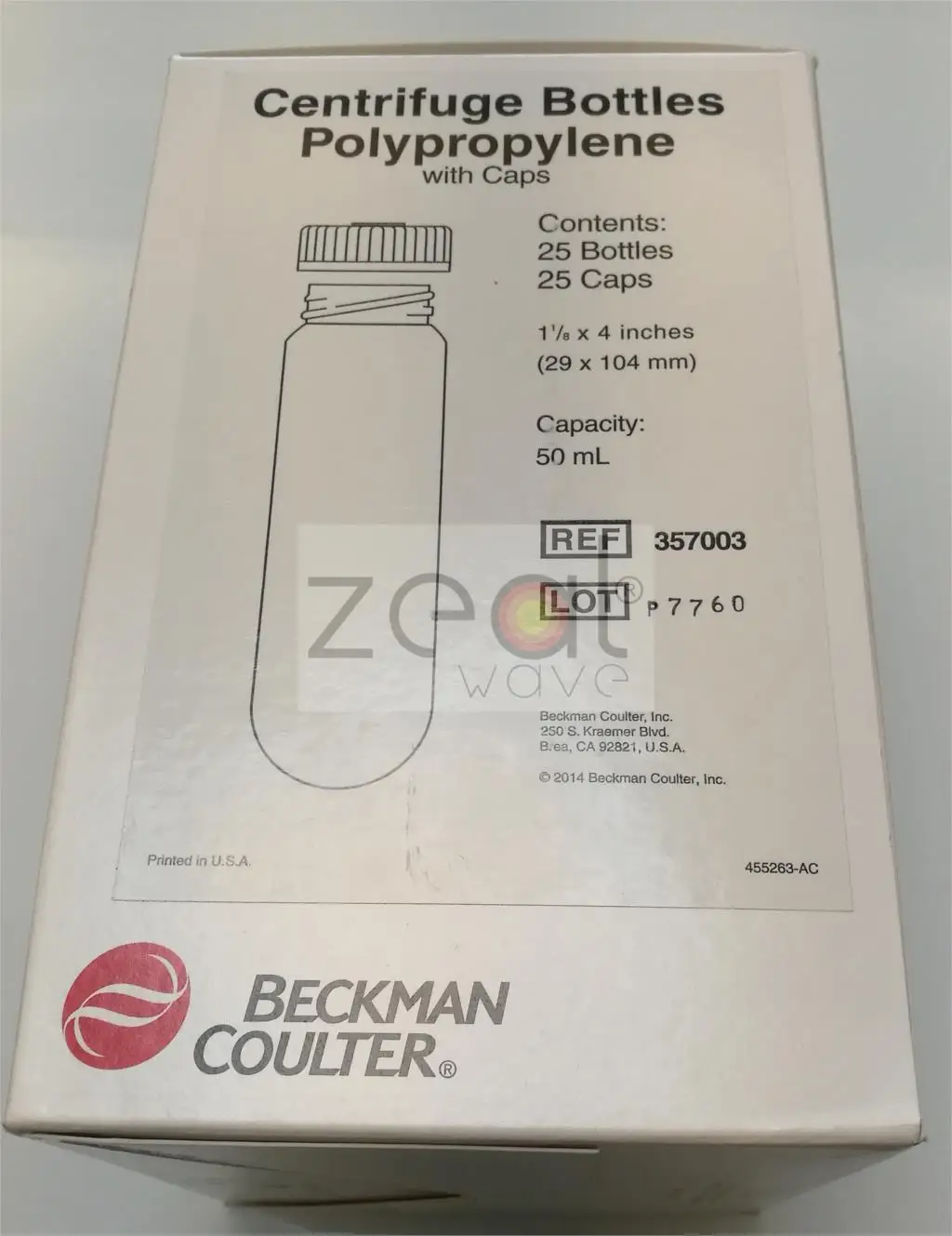 Центрифужная бутылка с герметичной крышкой для Beckman Coulter Артикул № 357003 50