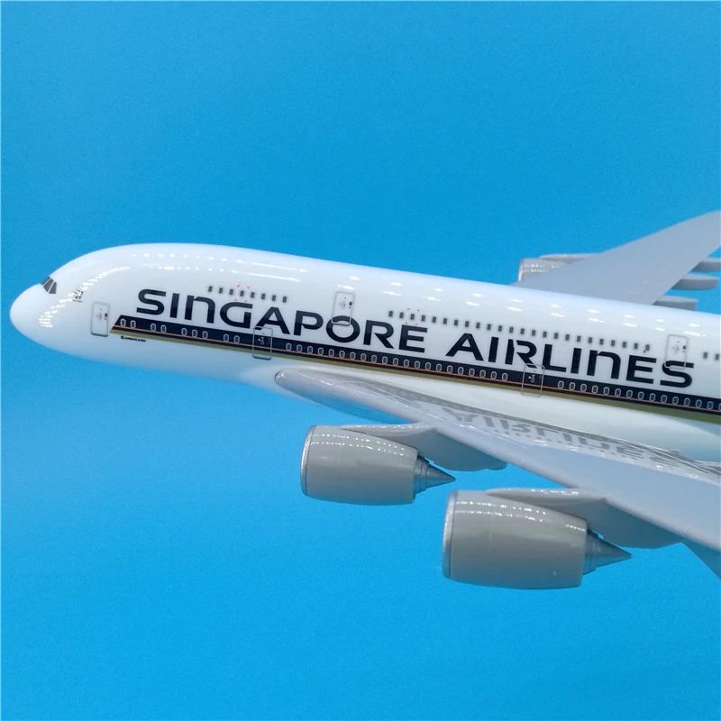 36 см смолы Аэробус A380 модель Singapore Air модели самолета самолетостроение