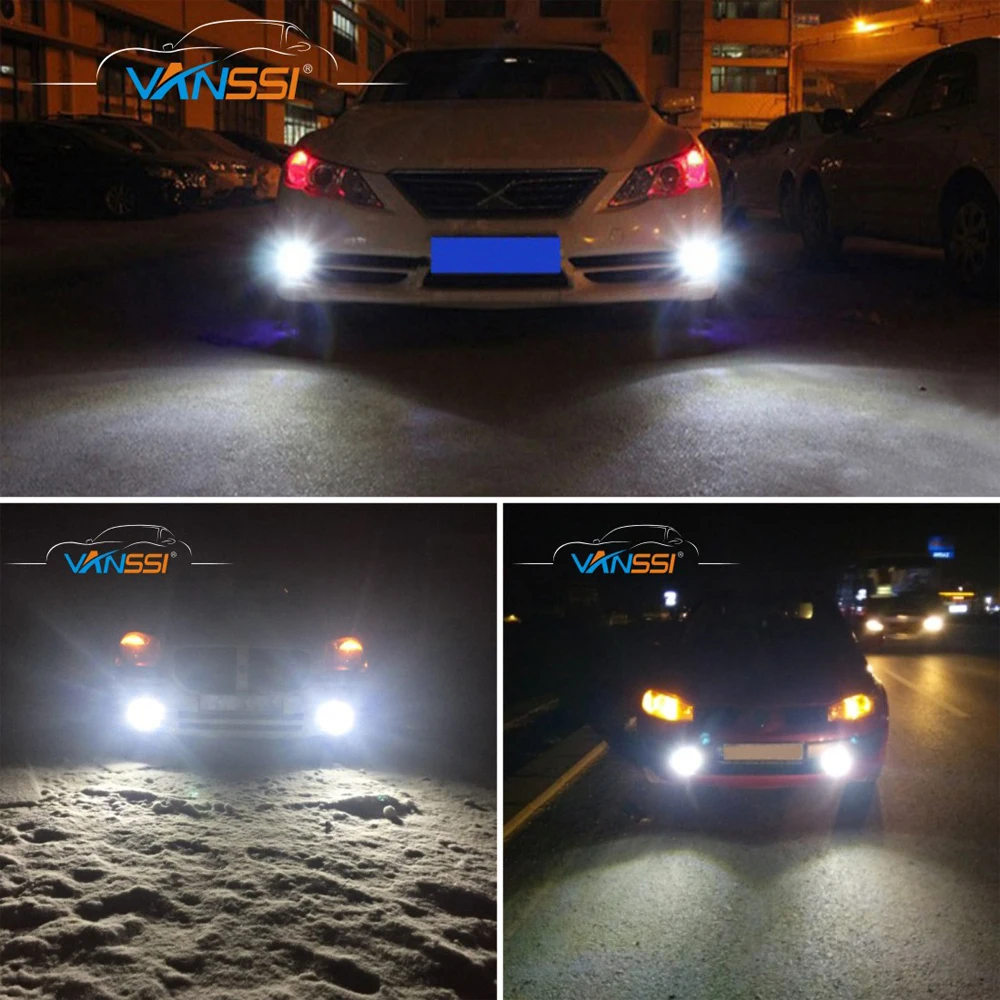 2 x H10 светодиодные лампы высокой мощности белые 21 SMD для замены