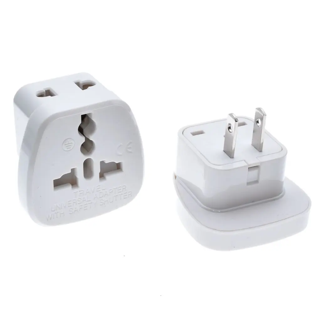 

Hight Quality Power Adapter Travel Adaptor 2 pin USA Converter to AU UK EU to Universal US Plug Charger For Canada Brazil Mexico