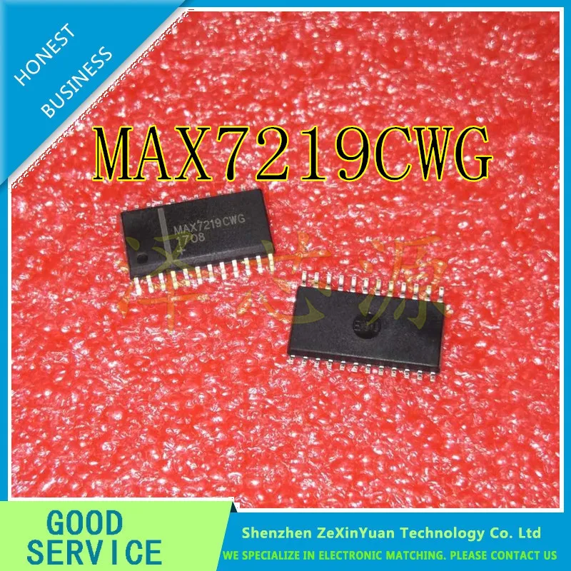 20 шт./лот MAX7219 MAX7219CWG MAX7219EWG SOP24 светодиодный дисплей с чипом драйвера|chip led|chip driverschip
