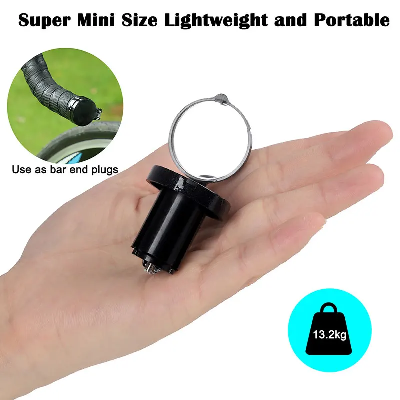 Зеркало заднего вида для велосипеда с поворотом на 360 градусов заглушка рукоятки