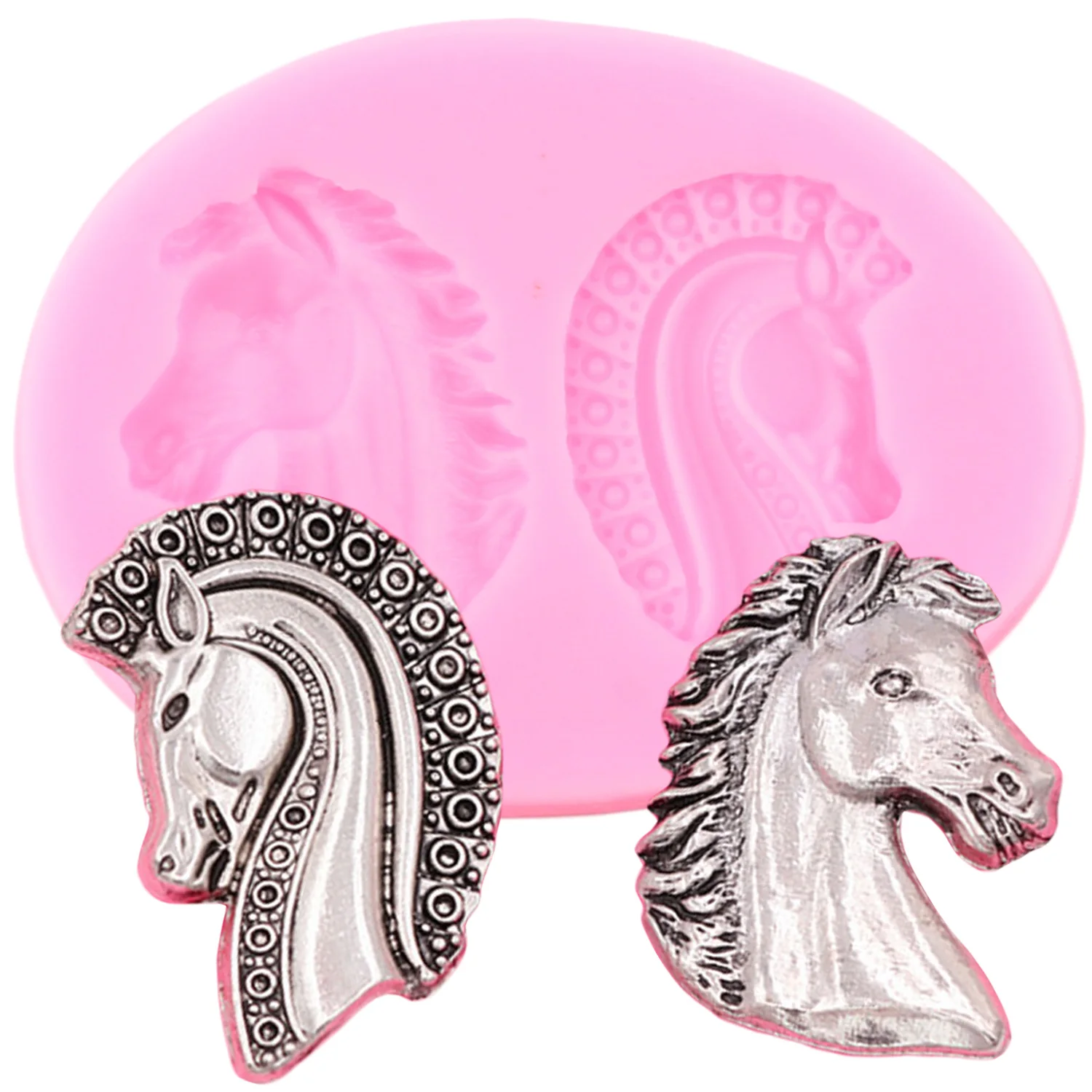 Силиконовая форма сделай сам в виде головы лошади инструменты для украшения