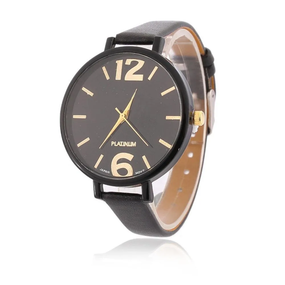 Новый модный бренд Повседневное кварцевые часы Для мужчин кожаный ремешок