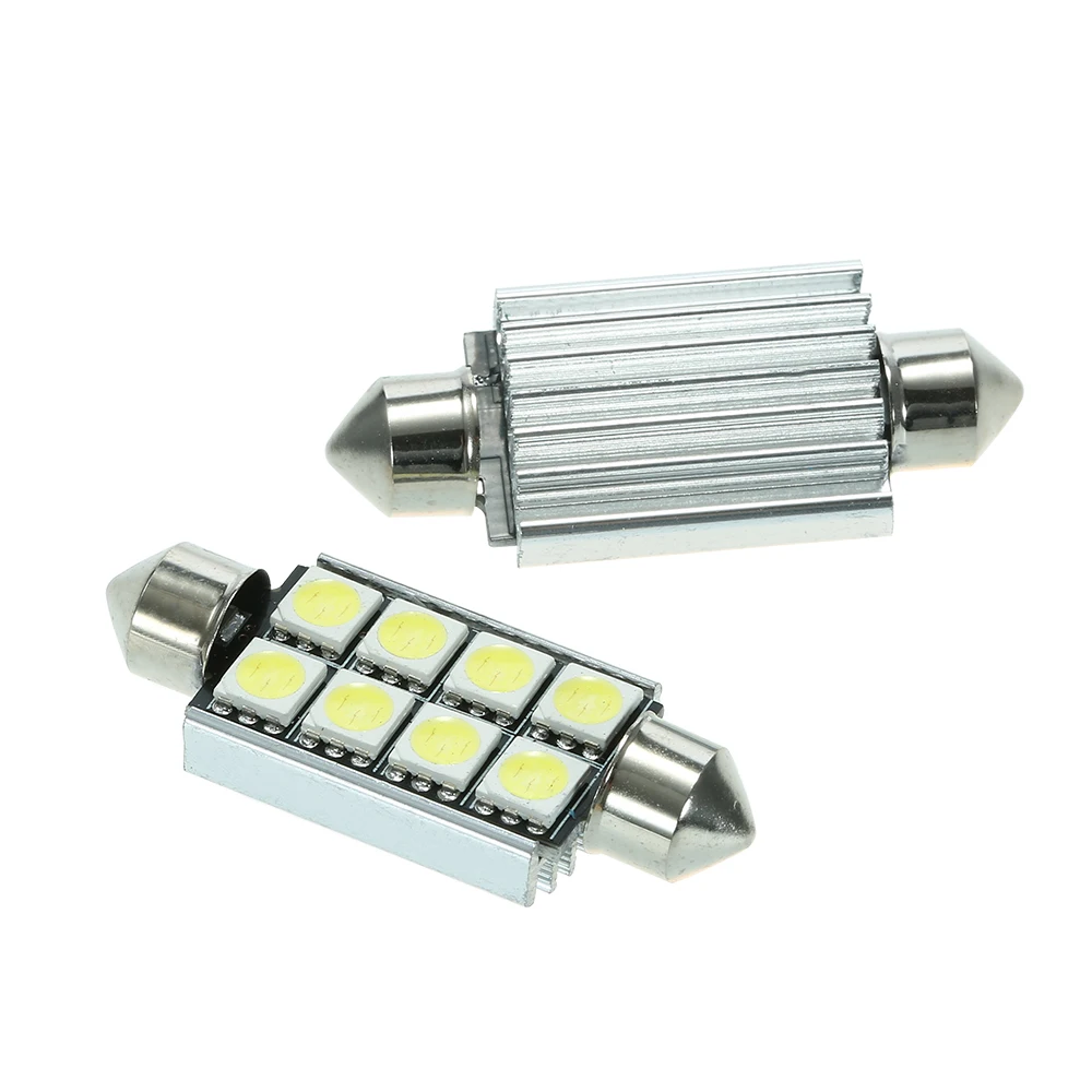 10 шт. 8 SMD 5050 Автомобильный светодиодный светильник 12 В белая купольная гирлянда