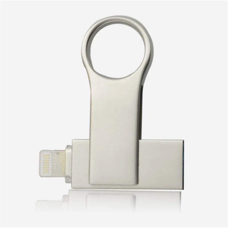 Металлический USB флеш накопитель 128 Гб OTG 32 64 ГБ Usb 2 0 флэш диск для iPhone X/8 Plus/8/7 Plus