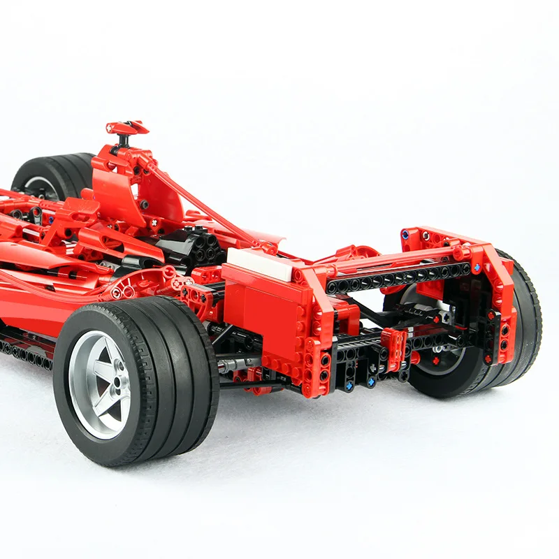 1242 шт. Technic серия красный F1 формула гоночный автомобиль 1:8 Модель Набор