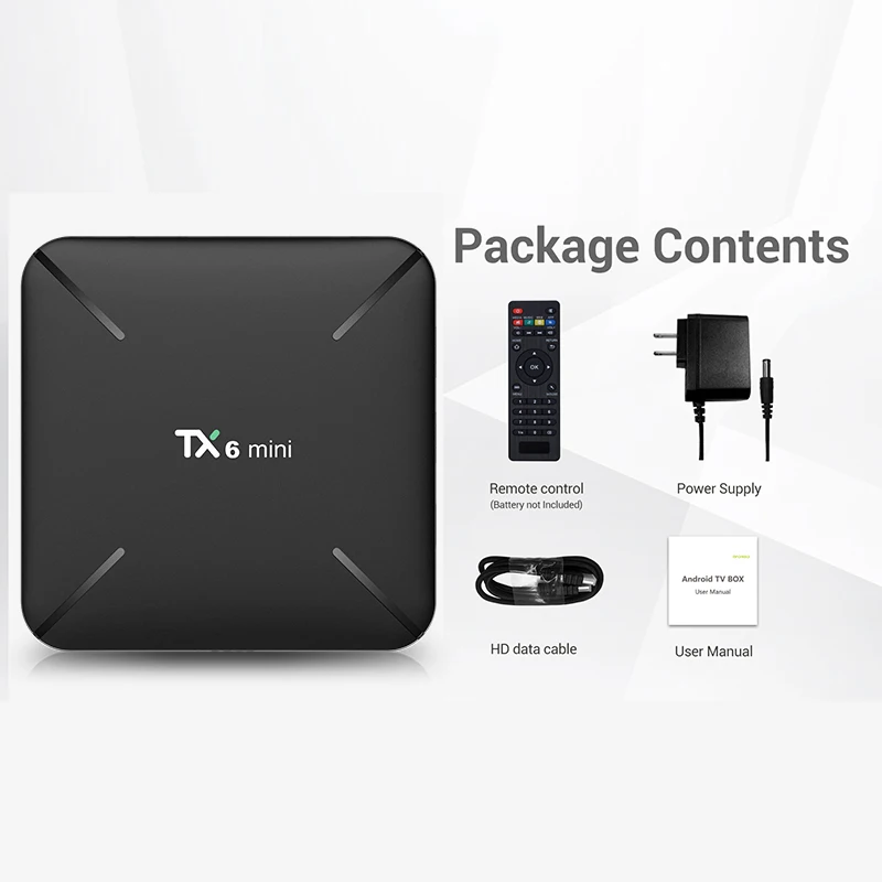 ТВ-приставка TX6 на Android 9 0 2 + 16 ГБ 4K 4 ядра Wi-Fi | Электроника