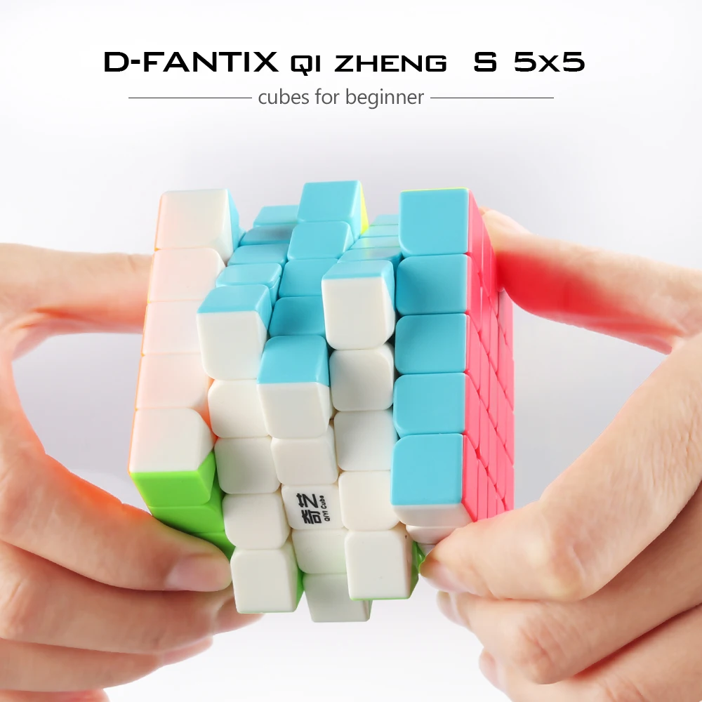D-FantiX Qiyi Qizheng S 5x5 Магический кубик Stickerless qiyi 5x5x5 Профессиональный скоростной куб