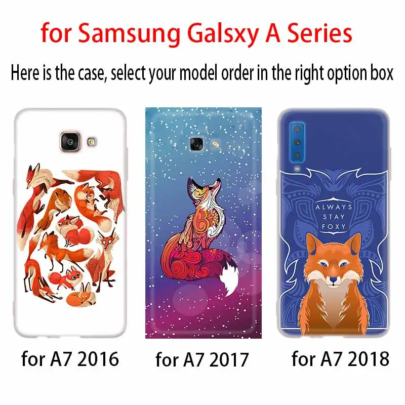 Чехол силиконовый чехол для samsung Galaxy A6 A8 A9 A7 A5 A3 плюс A6S Star аниме забавные foxs милые носки