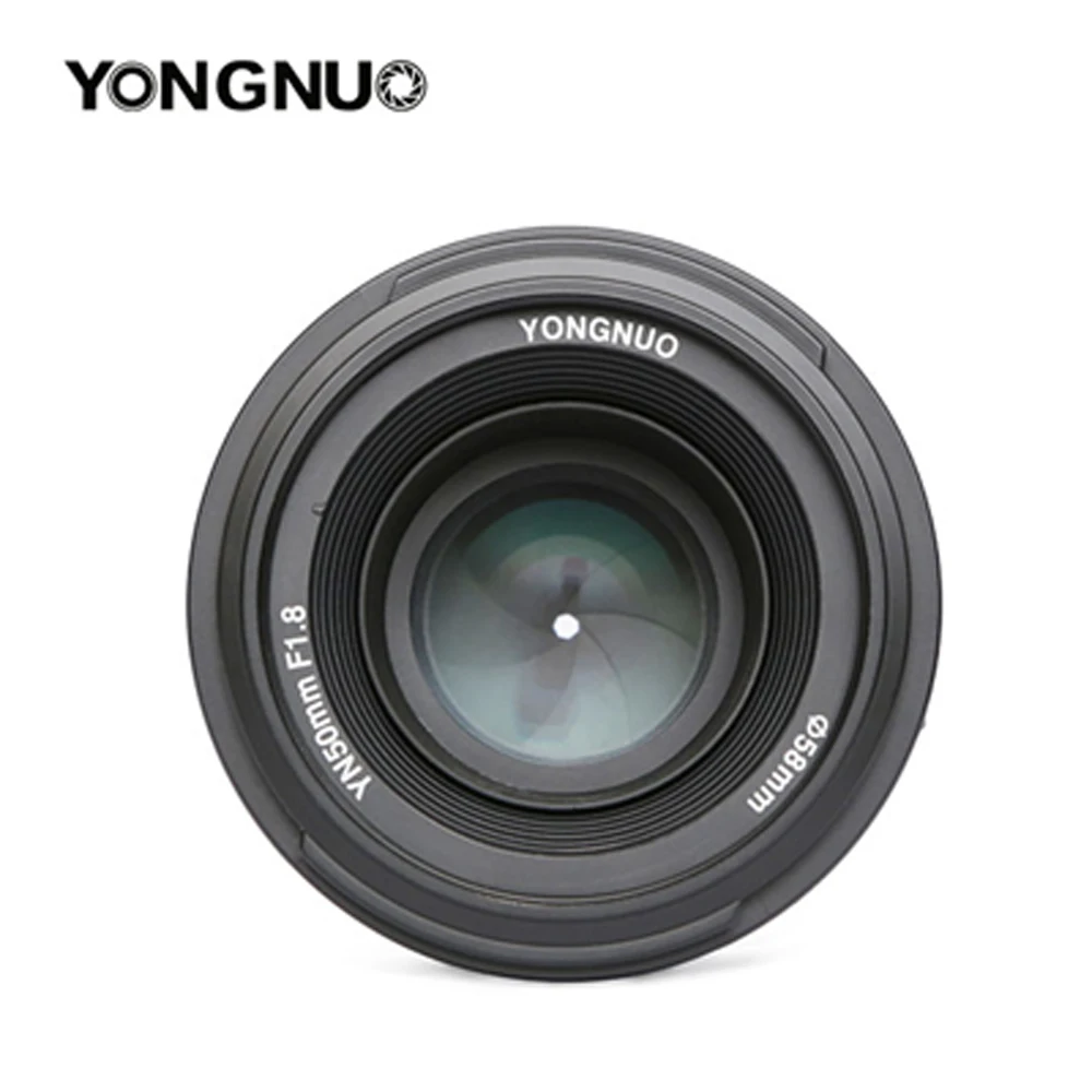 Оригинальный объектив YONGNUO 50 мм f1.8 Prime для камеры Большая диафрагма автофокус NIKON
