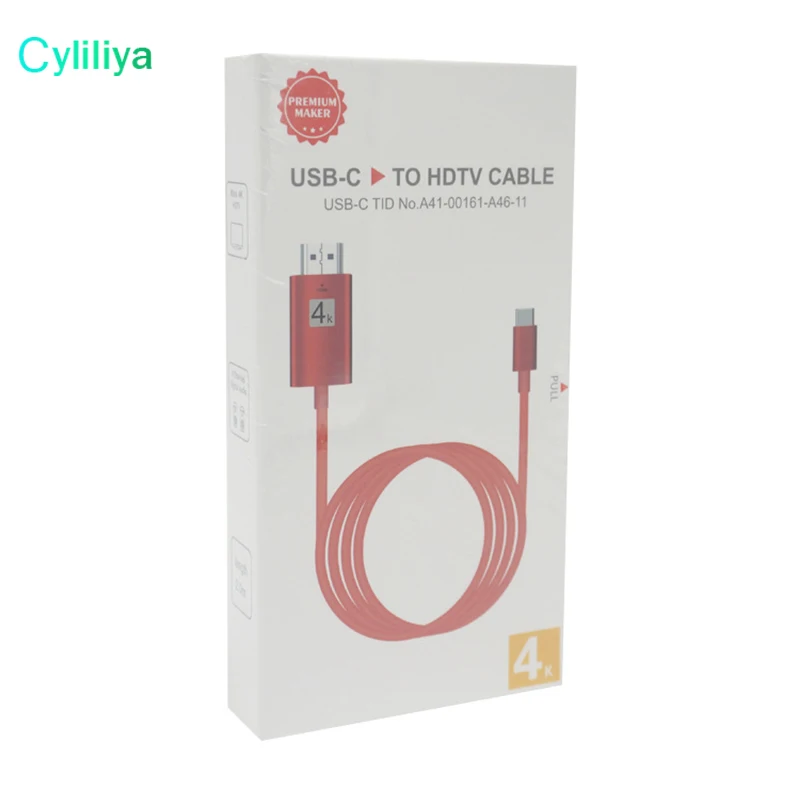 50 шт. USB 3 1 Тип C к 4K HDMI 1080p HDTV Кабель адаптер с розничной упаковкой 2 различных