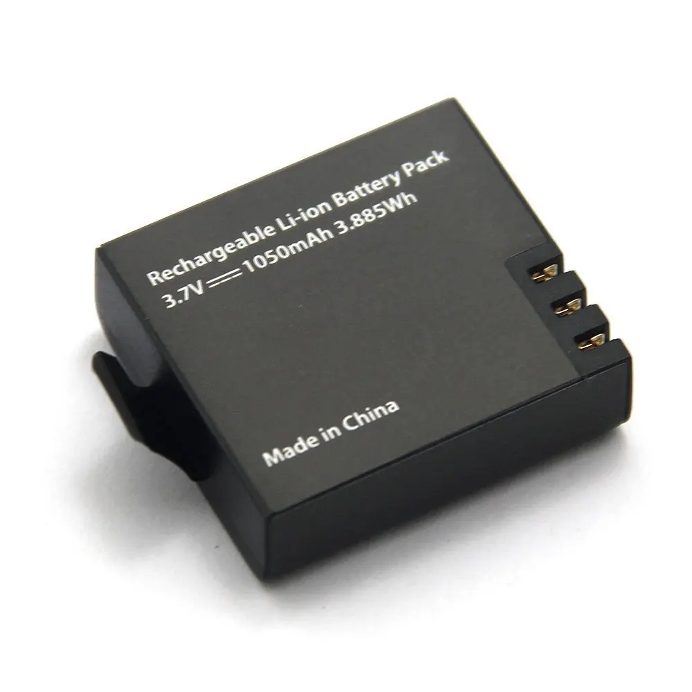 2x1050 mAh батарея экшн камеры с USB двойным зарядным устройством для Sj4000 (wifi) Sj5000 SJ6000