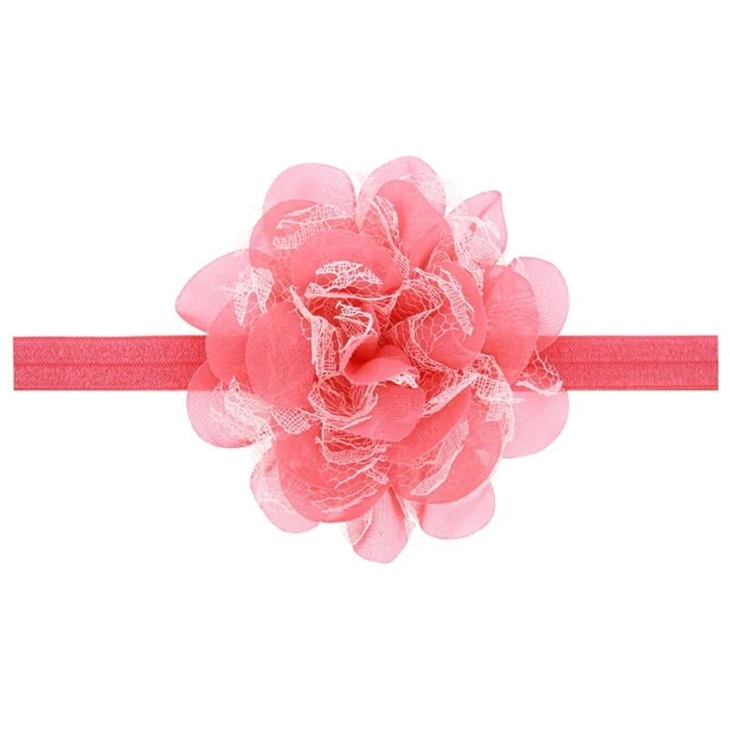 Повязка на голову с цветами для маленьких девочек головной убор крещения