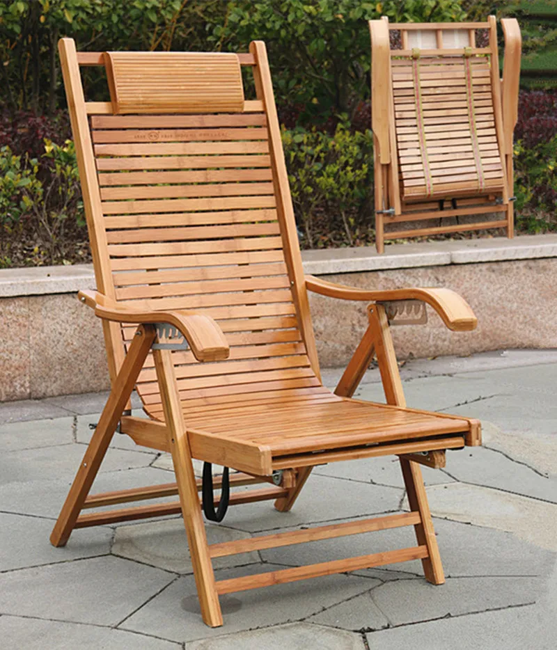 Helping adult balcony Chaise folding outdoor chairs home Happy lazy siesta chair | Sun Loungers