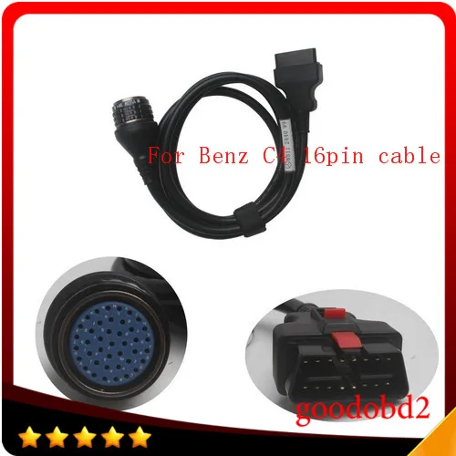 16pin кабель для MB SD Новый OBD2 подключения компактный 4 звезды Diagnosic Профессиональный