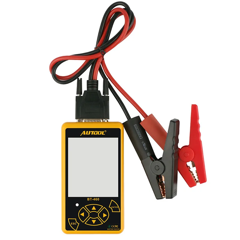 Mr Cartool BT460 автомобиля Батарея Тестер 12V 24V клеток анализатор транспортное средство диагностики автомобиля свинцово-кислотная на тонкопленочных транзисторах на тонкоплёночных транзисторах CCA красочные Дисплей