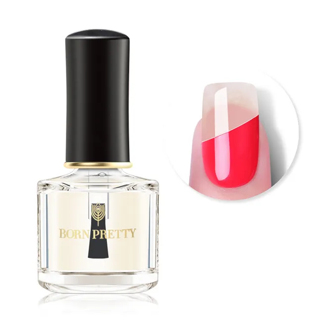 2-in-1 Base Top Coat BORN PRETTY 6 мл без пятен верхнее покрытие масло дизайн ногтей штамповка Печатный протектор лак для ногтей - Цвет: 2-in-1 Base Top Coat
