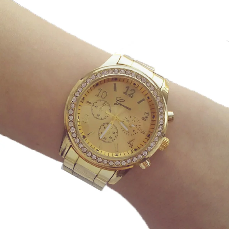 2018 г. Лидер продаж высокое качество Повседневное мода женские часы Кристалл Bling