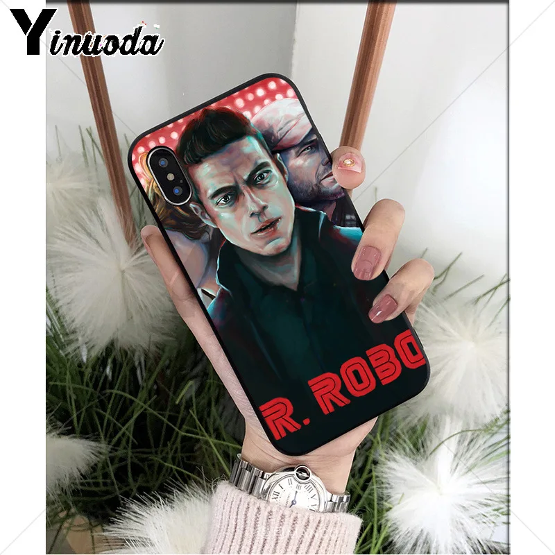 Мягкий чехол Yinuoda Mr Robot из ТПУ для сотового телефона Apple iPhone 8 7 6 6S Plus X XS MAX 5 5S SE XR