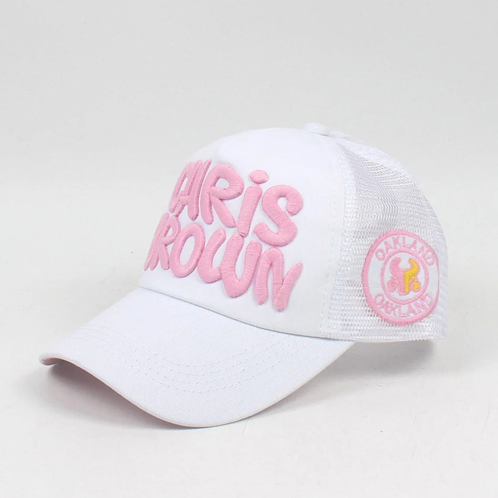 FS модная хип-хоп кепка для водителя грузовика для мужчин и женщин Snapback сетчатые кепки с буквенным принтом бейсболка s Уличная желтая розовая уличная одежда Gorras - Цвет: White Dad Hat