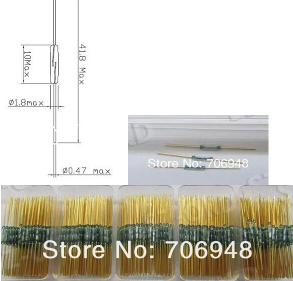 

N/O Normally Open MKA Magnetic Sensor Reed Switch MKA10110